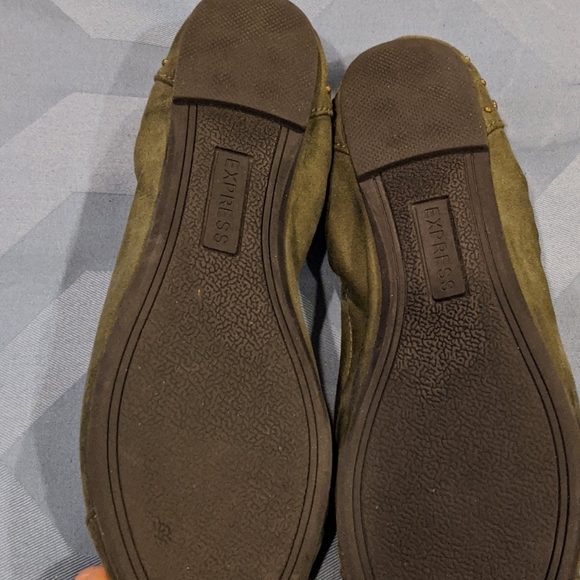 Olive green Express flats - Picture 2 of 5